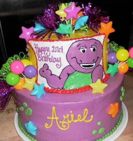 Barney Birthday Cake on Birthday Cake Jan 23 2012 Filed Under Kids Birthday Party Cakes